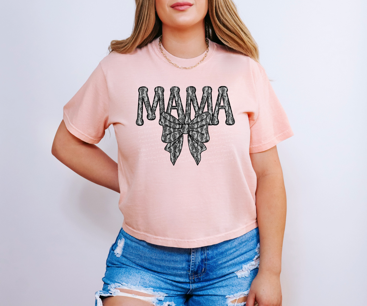 Mama Lace Bow 86085 DTF Transfer