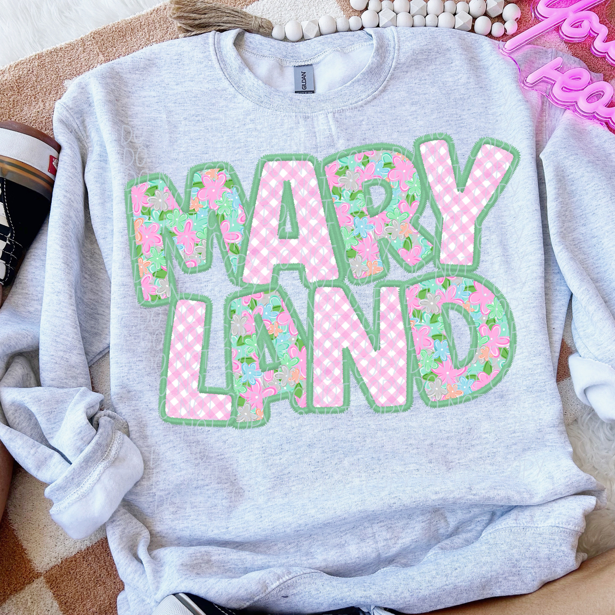 Spring floral state Maryland (City) DTF Transfer