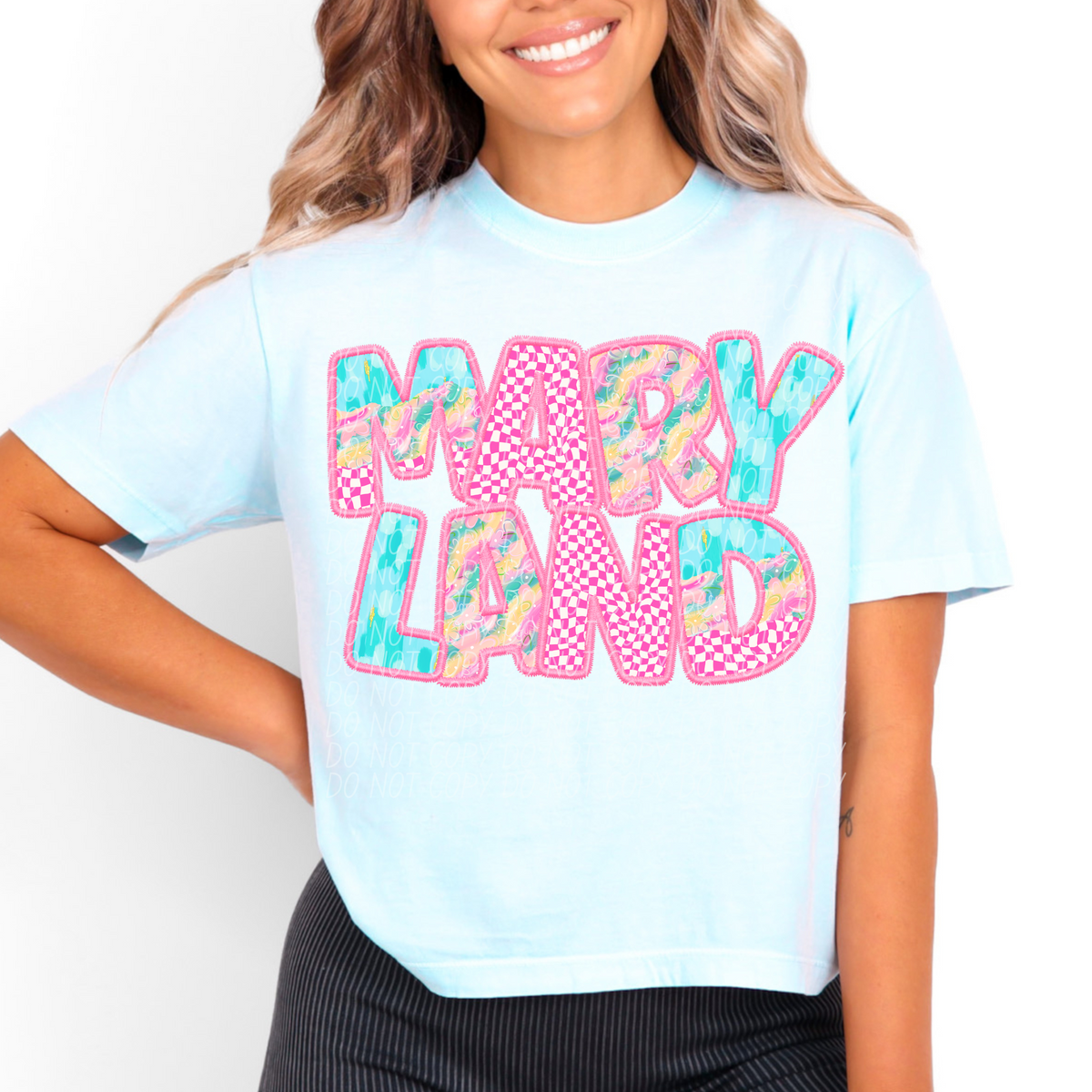 Maryland spring checkered (CITY) DTF transfer