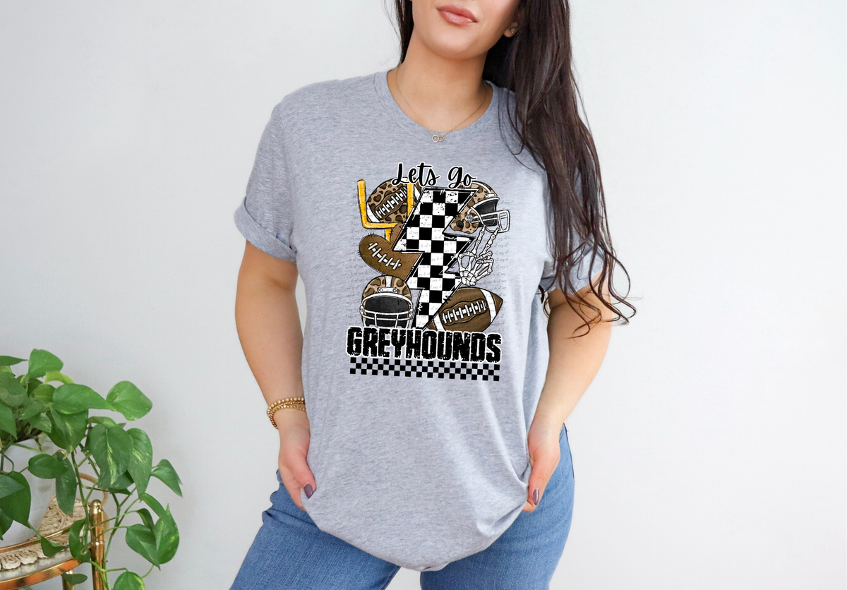 Let's Go Greyhounds Mascot 42125 DTF transfer