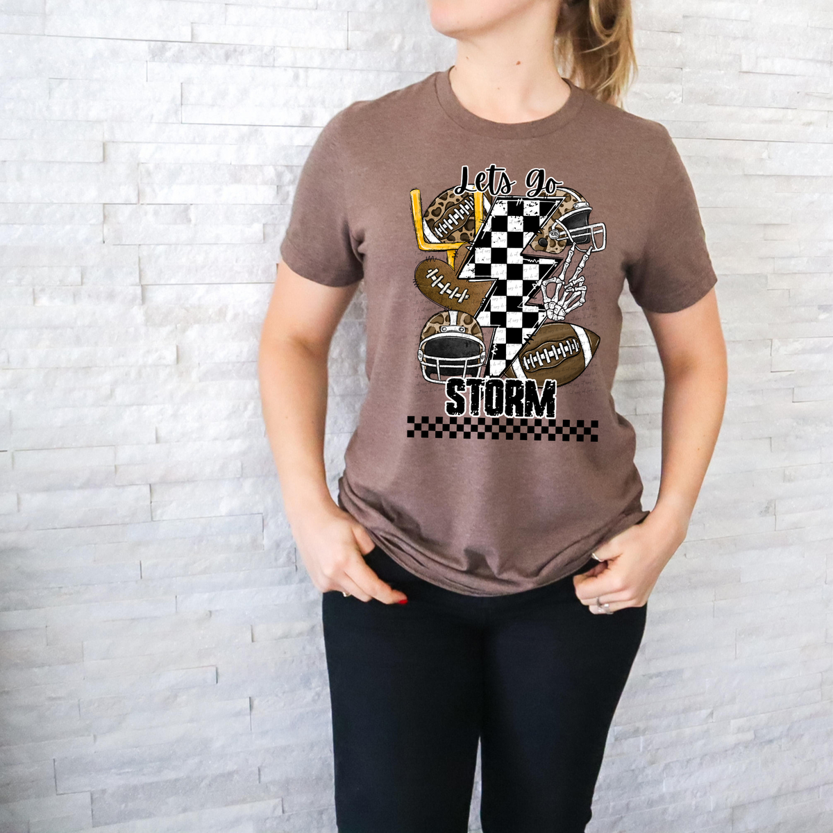 Let's Go Storm Mascot 42128 DTF transfer