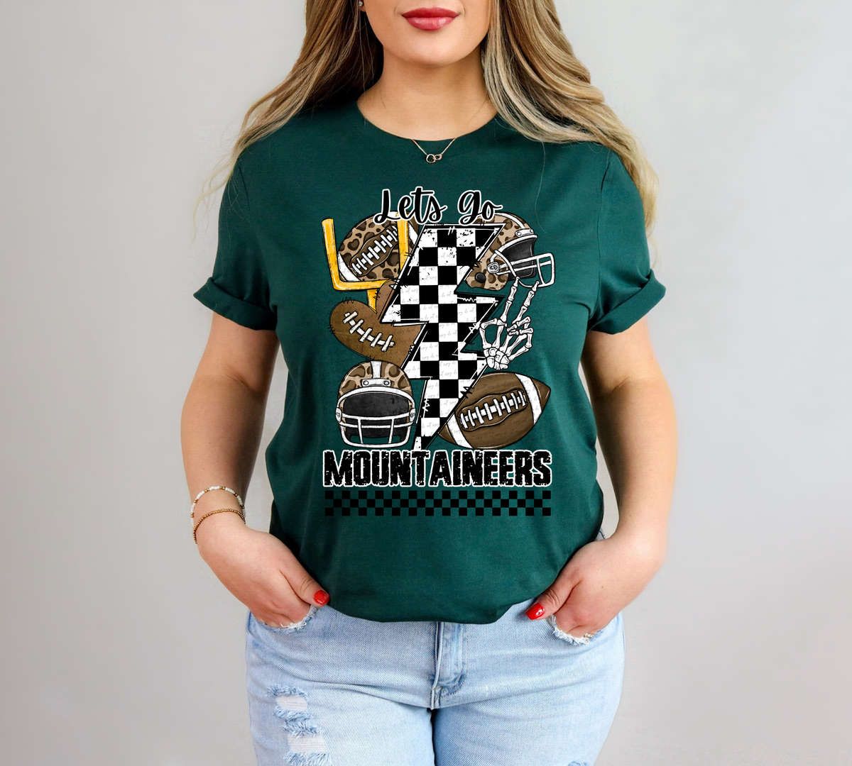 Let's Go Mountaineers Mascot 42140 DTF transfer