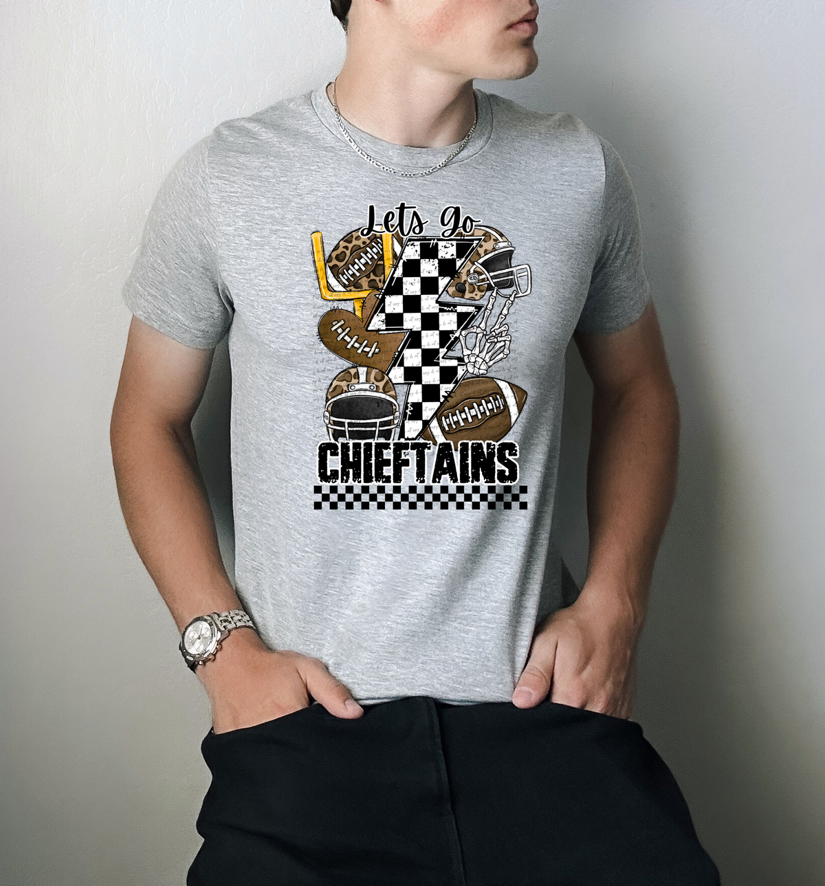 Let's Go Chieftains Mascot 42157 DTF transfer