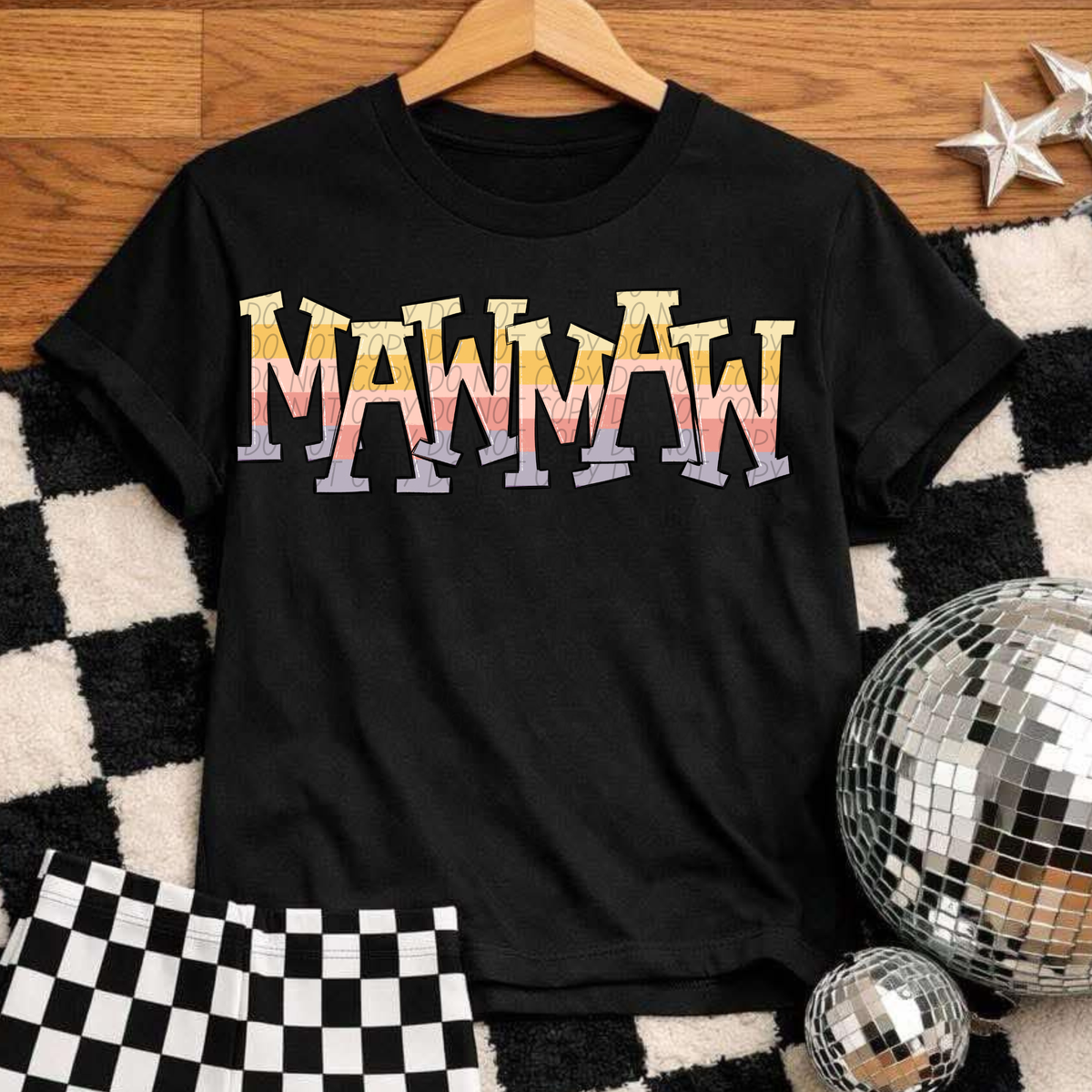 Mawmaw pastel strips (City) DTF Transfer