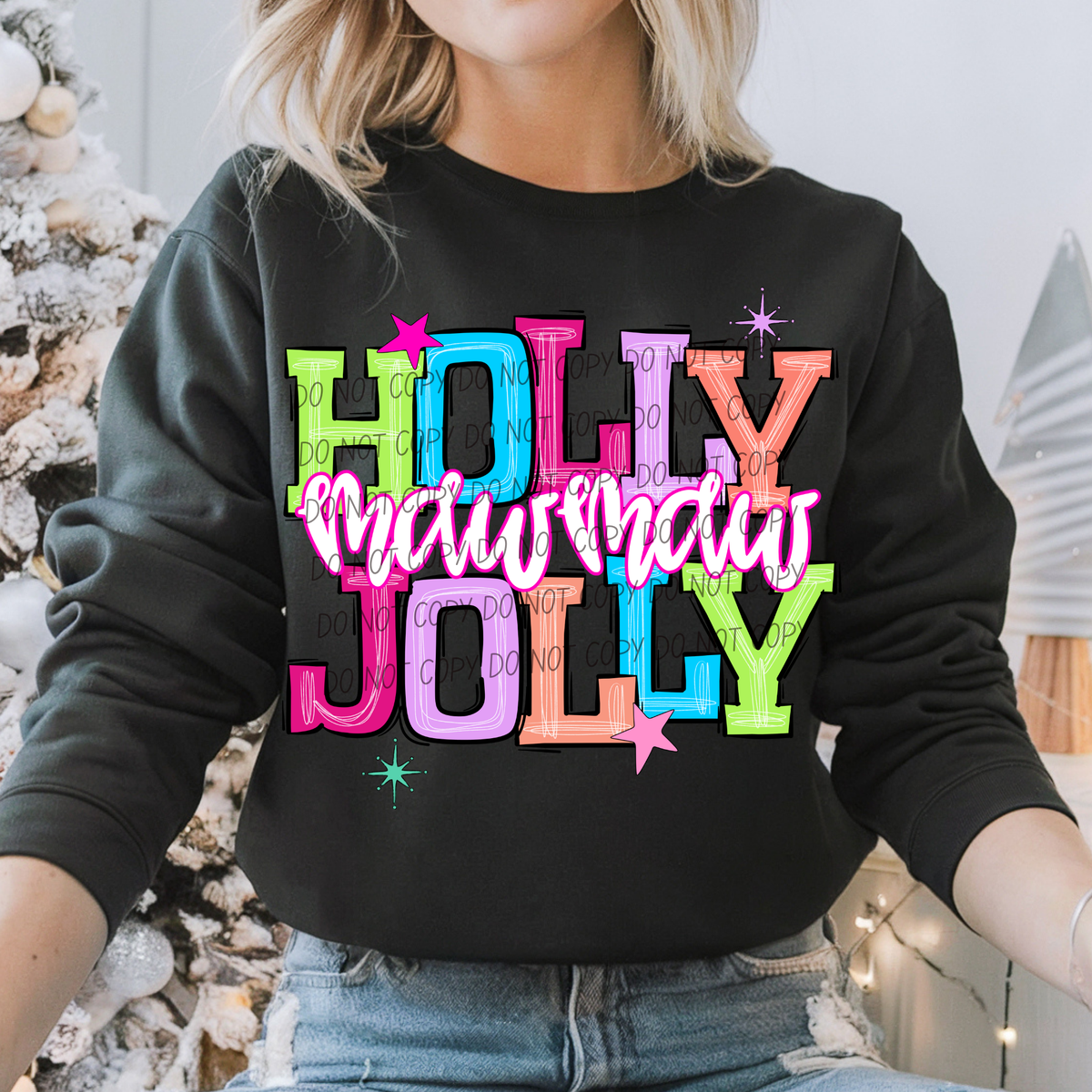 mawmaw holly jolly names (city) DTF Transfer