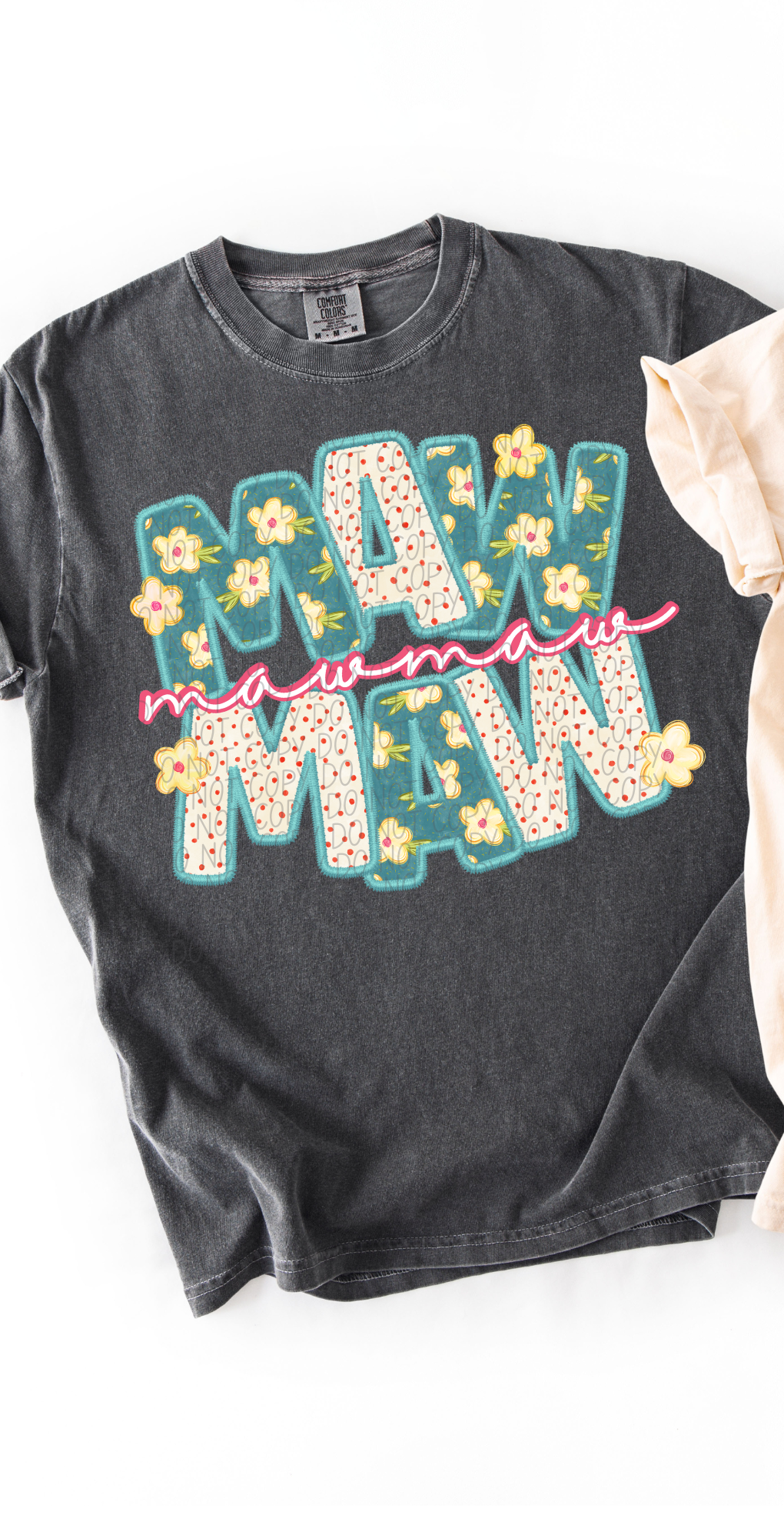 Mawmaw Vintage Name with Pink Font (City) DTF Transfer