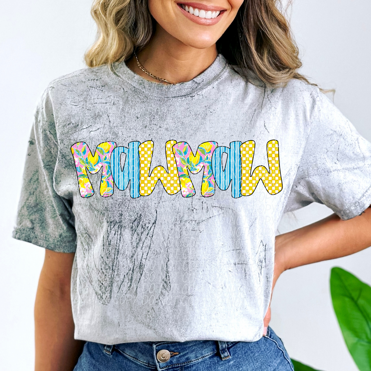Mawmaw Lemon Font (City) DTF transfer