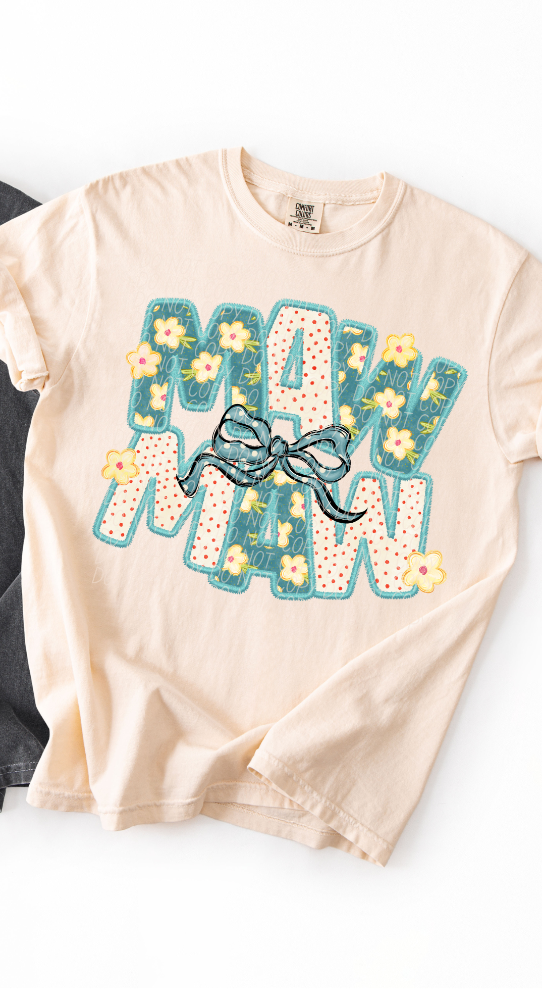 Mawmaw Vintage Name with Bow (City) DTF Transfer