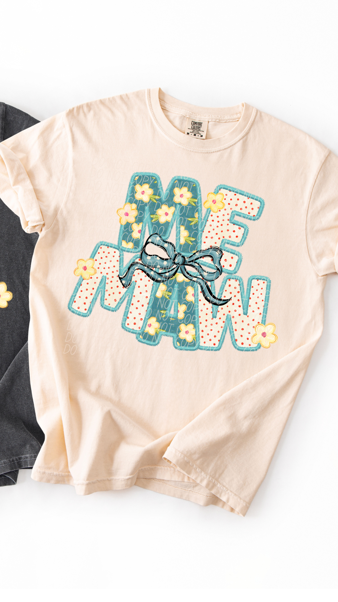 Memaw Vintage Name with Bow (City) DTF Transfer