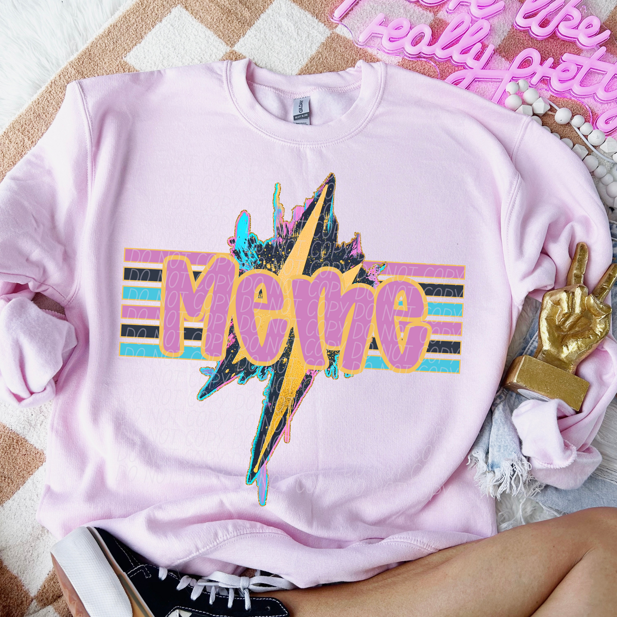 Geode Bolt Meme (CITY) DTF transfer