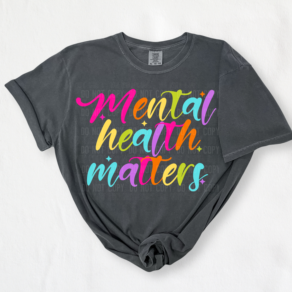 Mental health matters NEON cursive (SBB) DTF Transfer