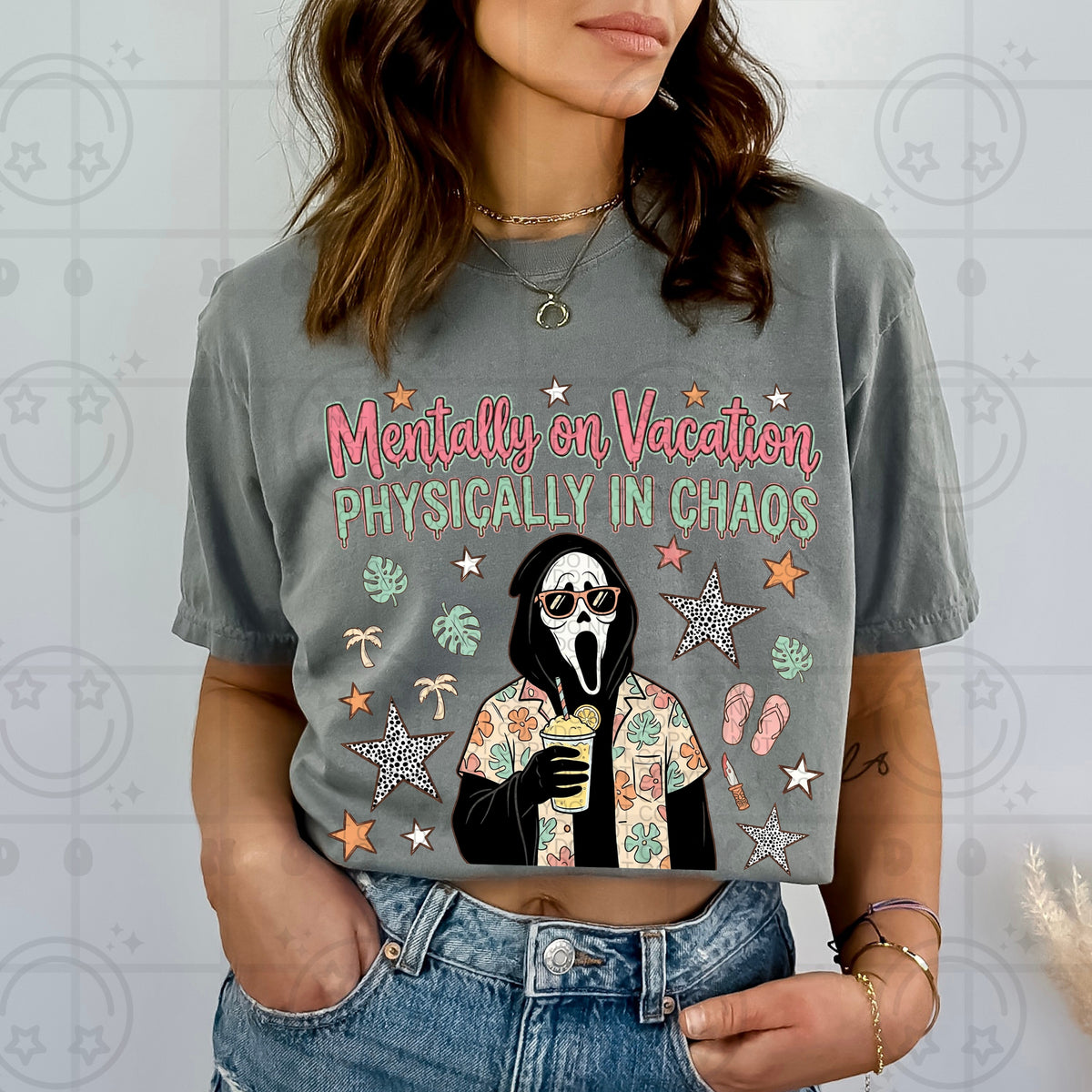 Mentally on vacation physically in chaos (HW) DTF Transfer