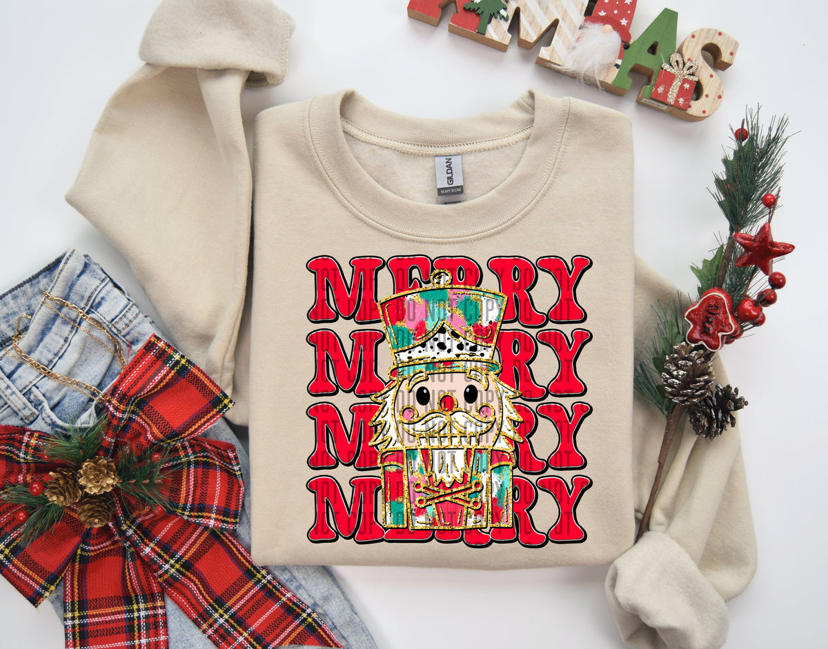 Merry Stacked Nutcracker 69168 DTF transfer