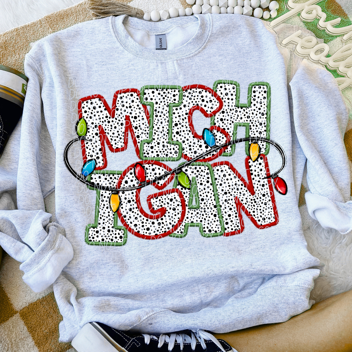 Michigan Christmas Lights (City) DTF Transfer