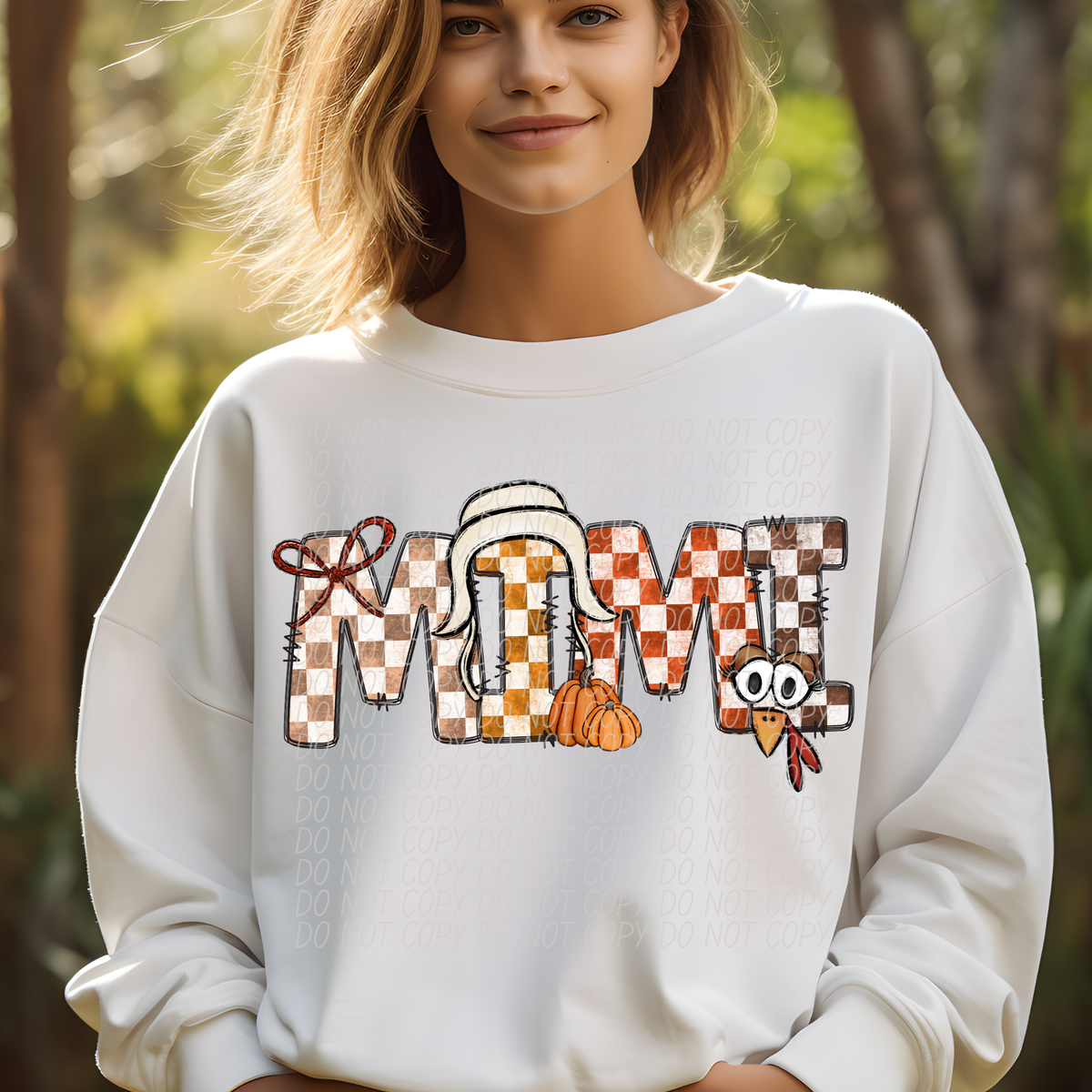 Mimi Fall Picnic Pattern (City) DTF transfer