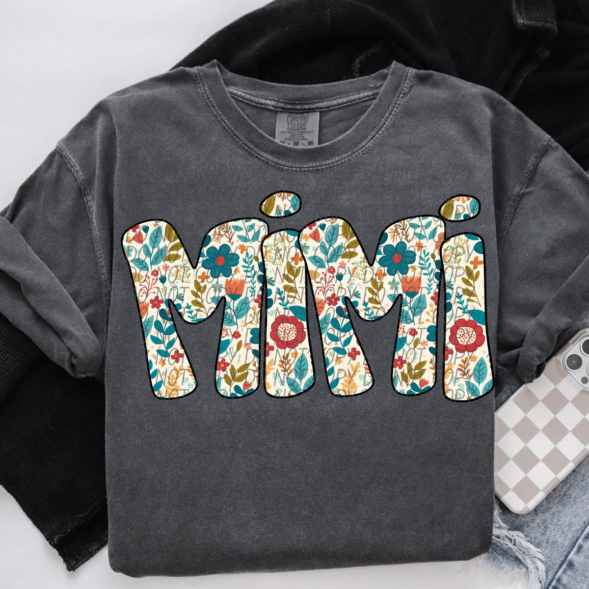 Mimi Dark Fall Floral (City) DTF transfer