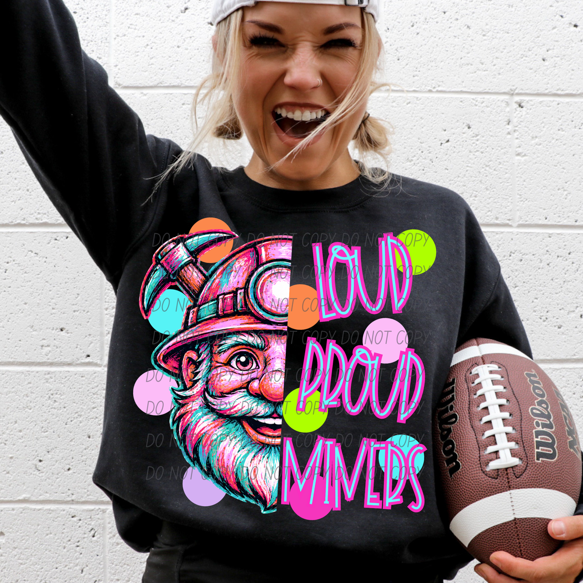miners loud proud polkadots (city) DTF transfer