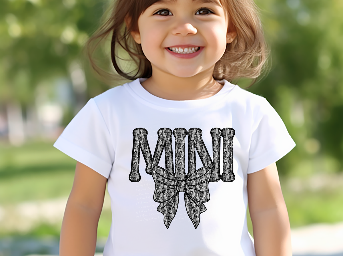 Mini Lace Bow 86087 DTF Transfer