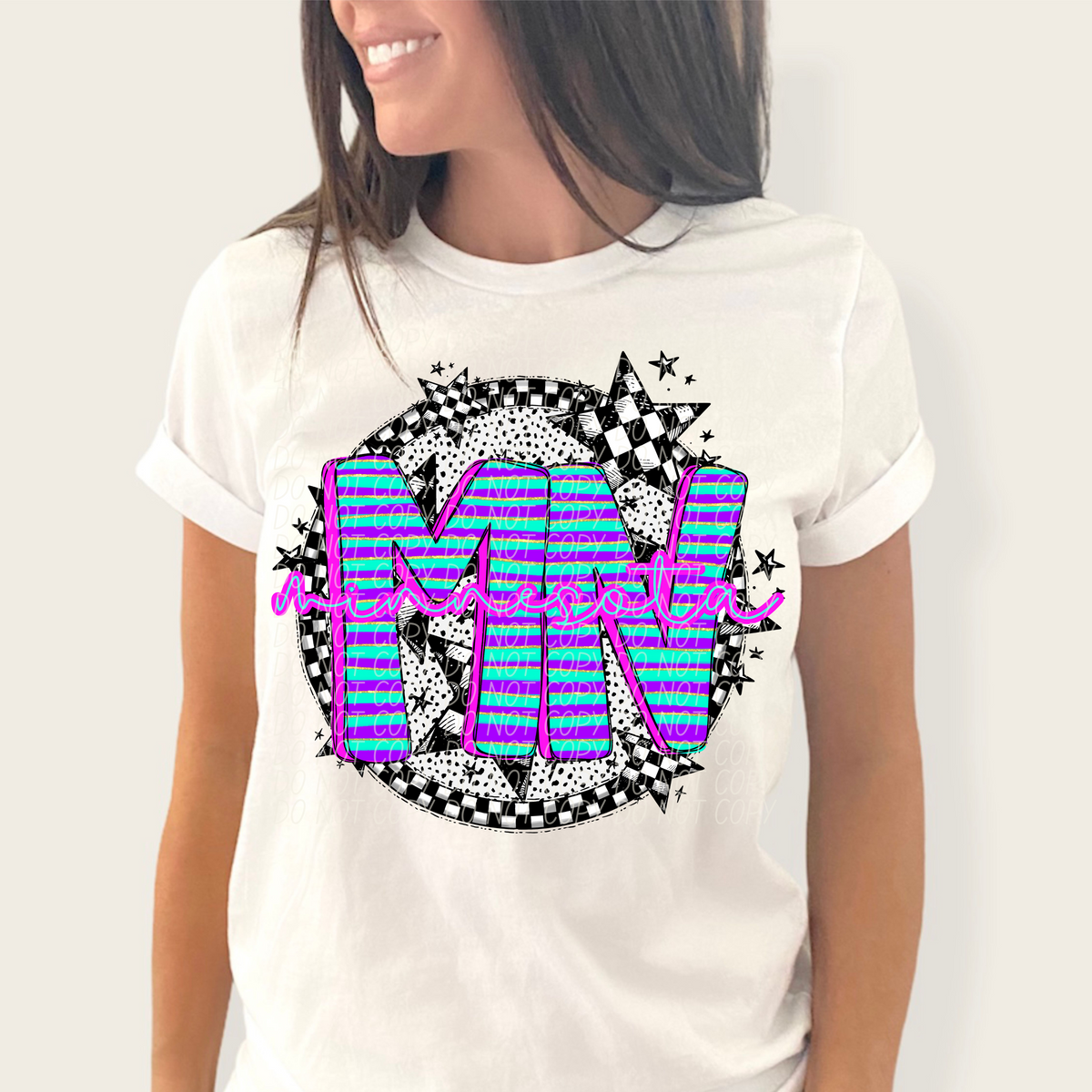Dalmatian stripes circle states CITY DTF transfers