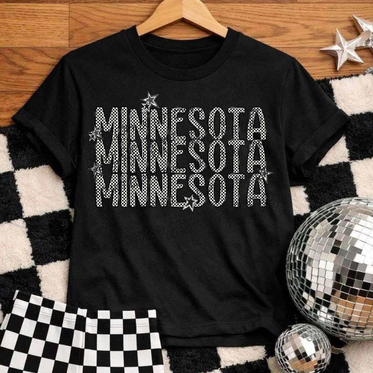 Minnesota checker star (City) DTF Transfer