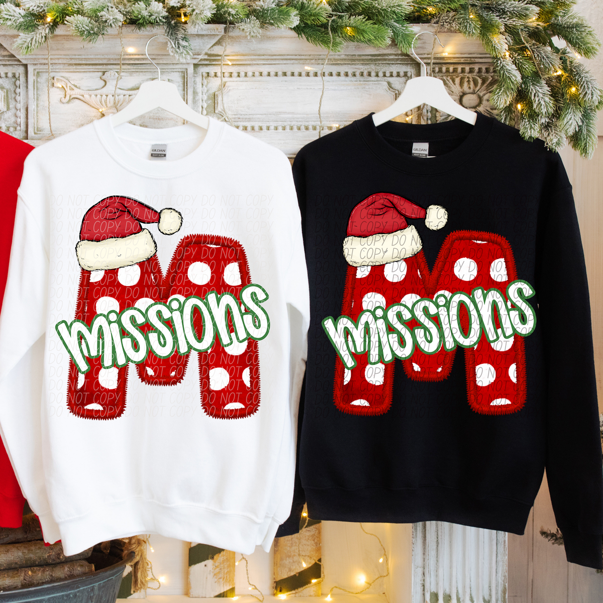 M Missions Christmas Faux Embroidery (CITY) 66331 DTF transfer