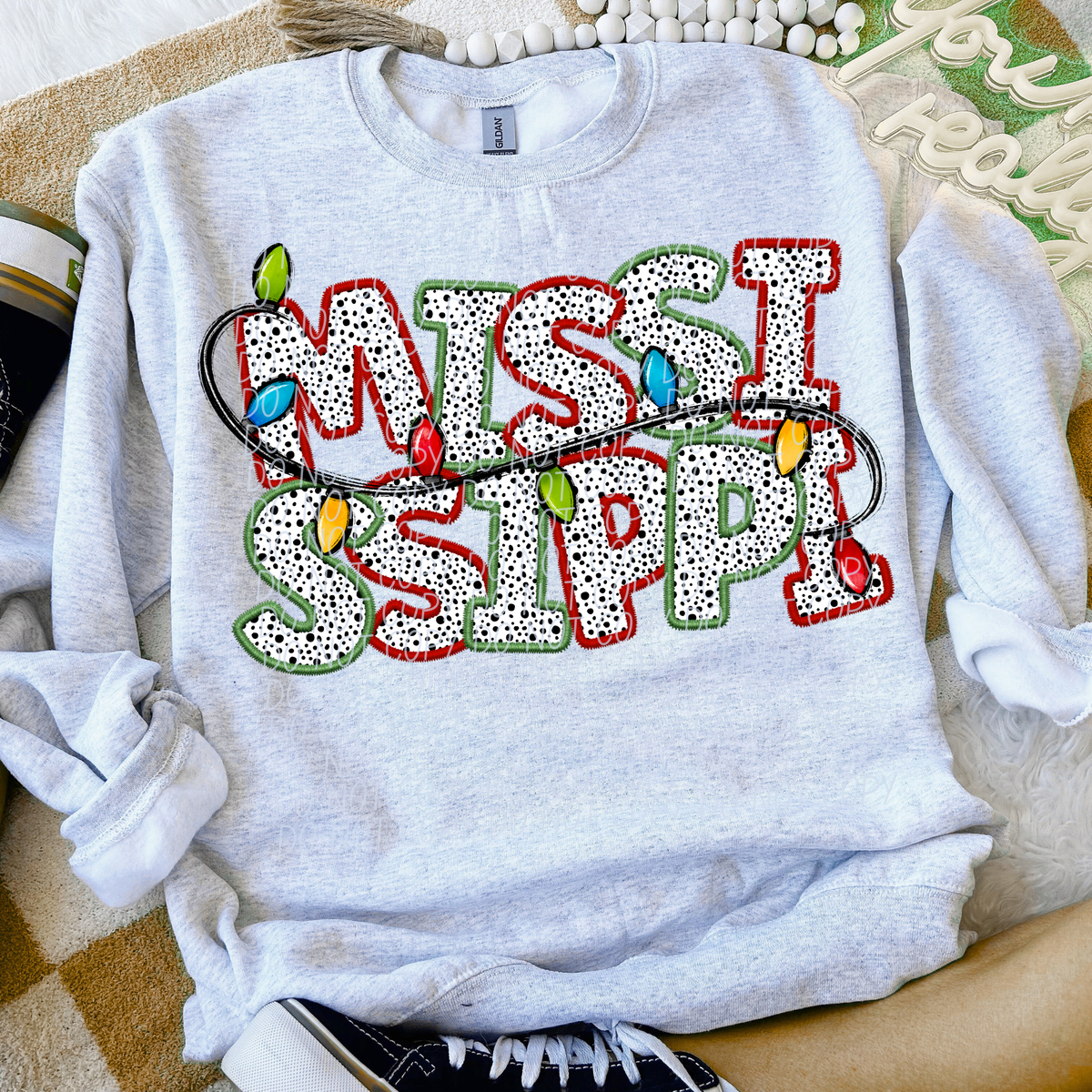 Mississippi Christmas Lights (City) DTF Transfer