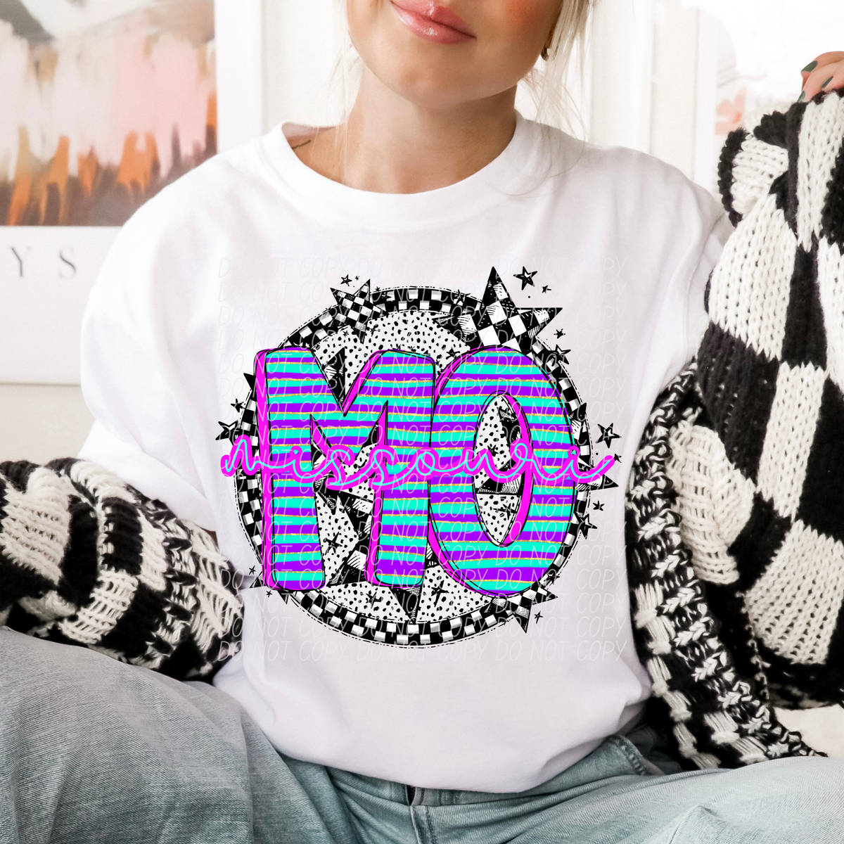 Dalmatian stripes circle states CITY DTF transfers