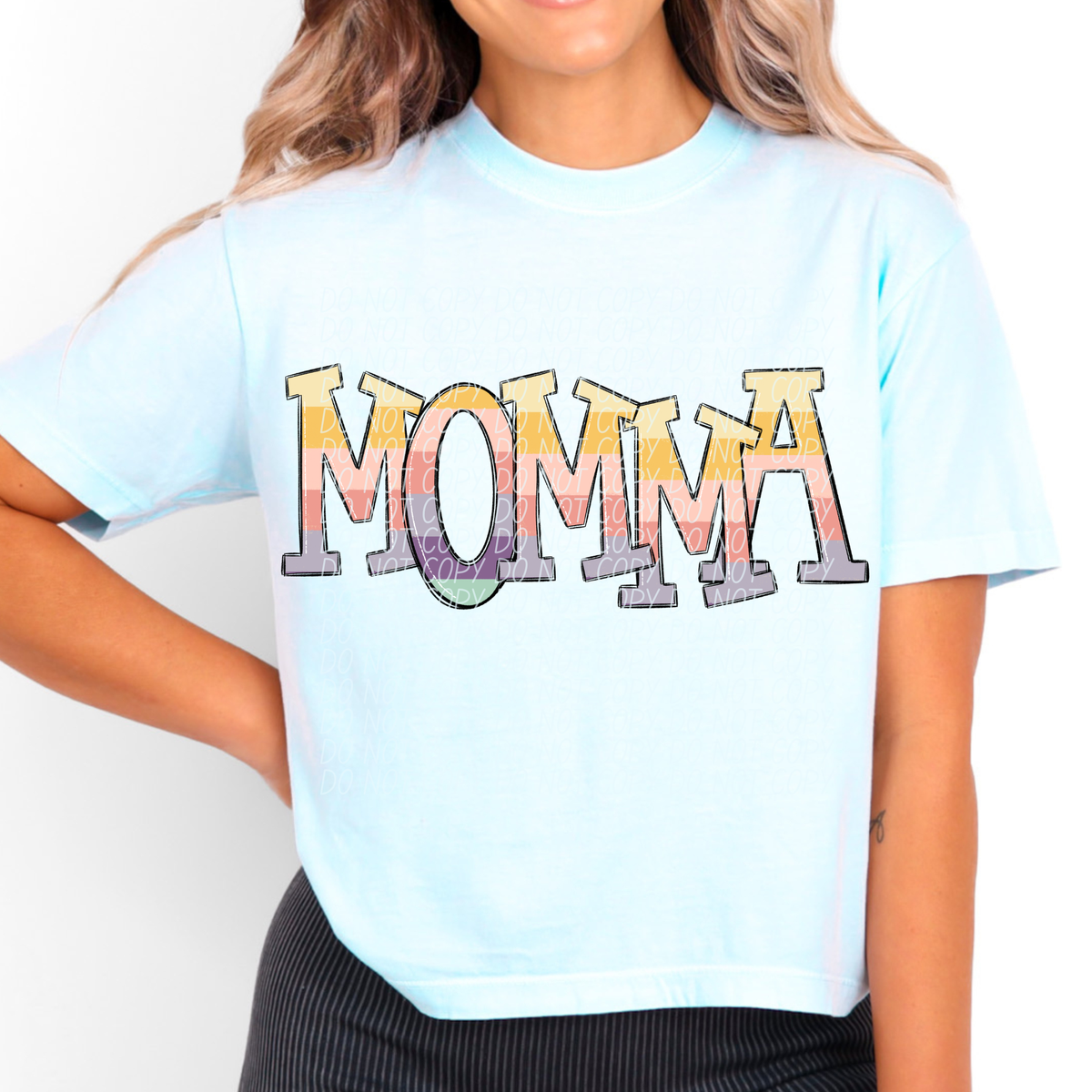 Momma pastel strips (City) DTF Transfer