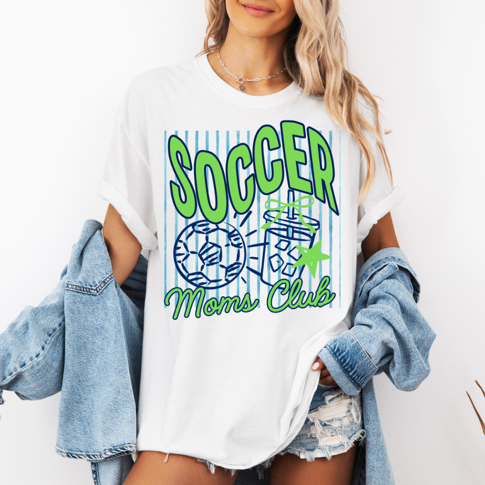 Soccer moms club BLUE strips (Parker) DTF Transfer