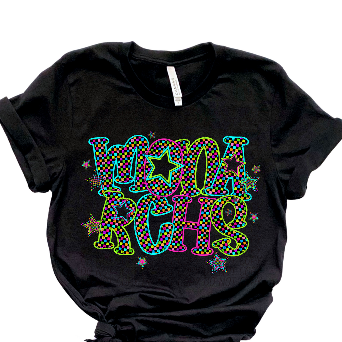 Monarchs Neon Stars (City) 102381 DTF transfer