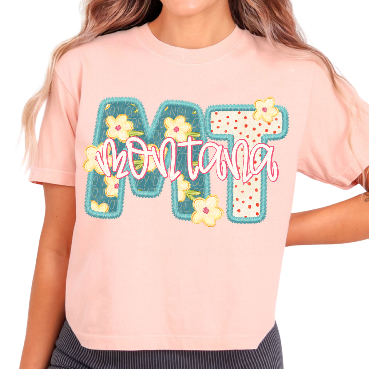 Montana retro floral (City) DTF Transfer