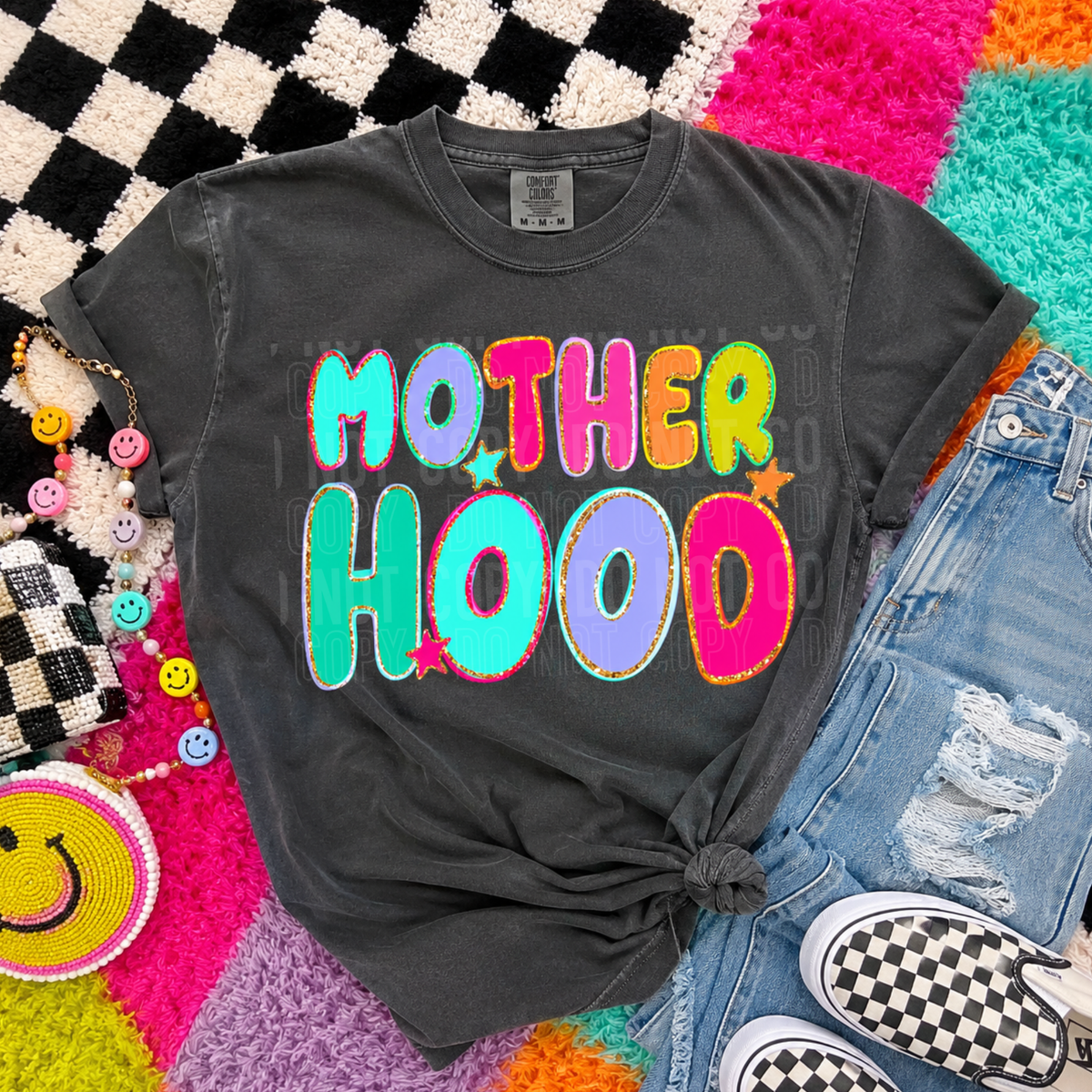 Motherhood neon with stars (SBB) DTF Transfer