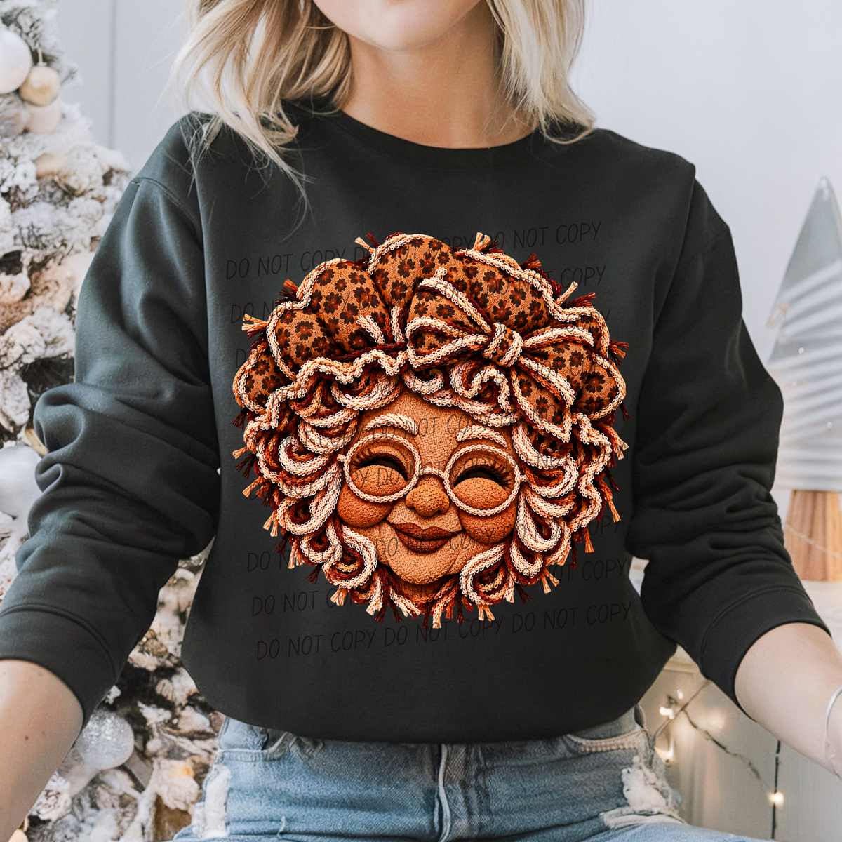 Mrs Claus leopard (City) DTF Transfer