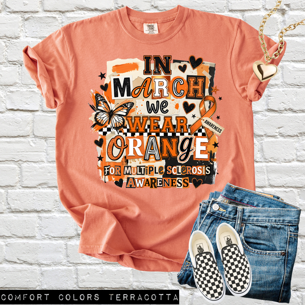 In March we wear Orange (MS) (parker) DTF Transfer