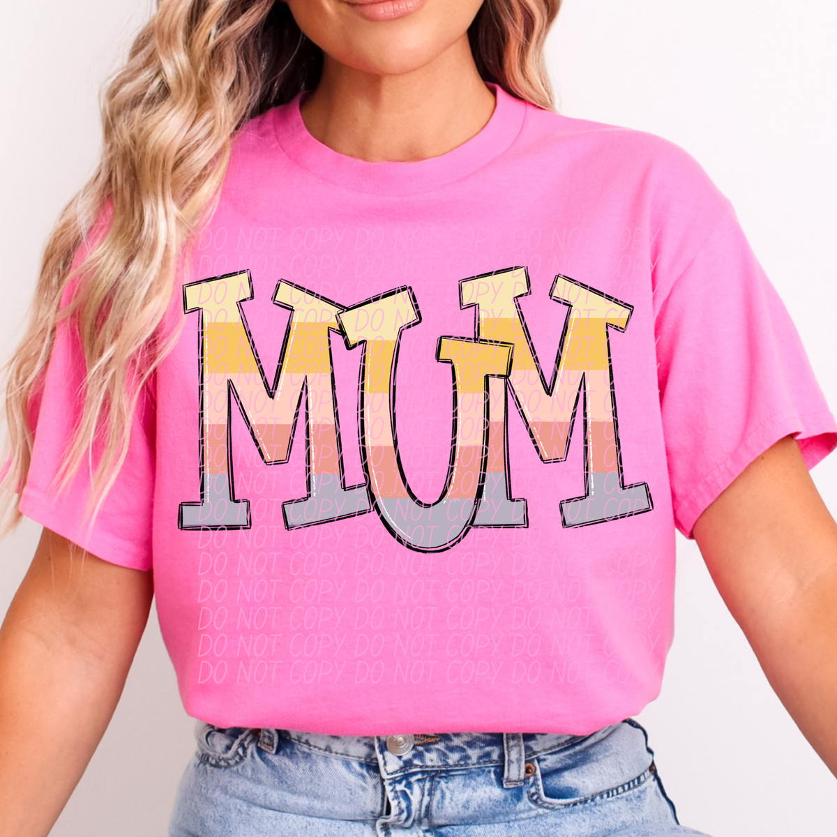 Mum pastel strips (City) DTF Transfer