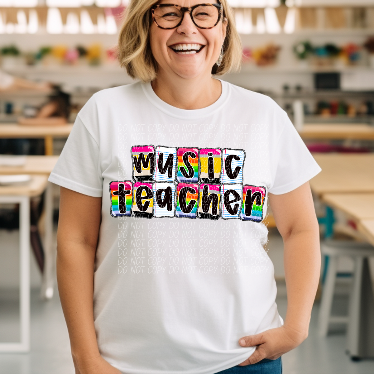 Music Teacher School Daze (CITY) DTF transfer