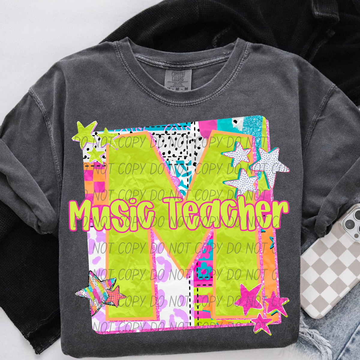 music teacher rad careers (city) DTF Transfer