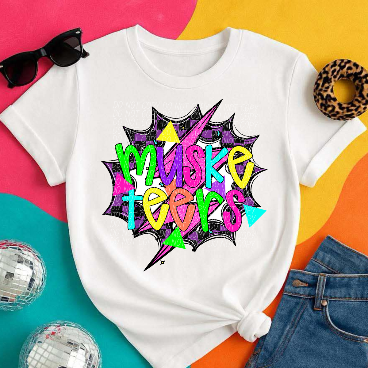 Musketeers 80's Hero Mascots (City) DTF transfer