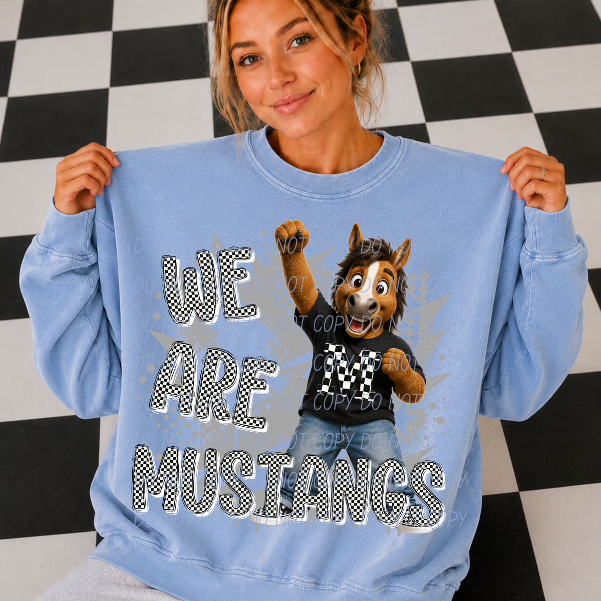 mustangs 2 campus crew (city) DTF transfer