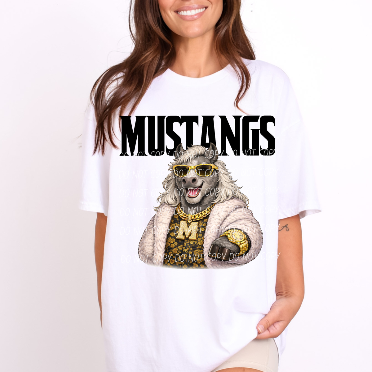 Mustangs grey swag (City) DTF Transfer