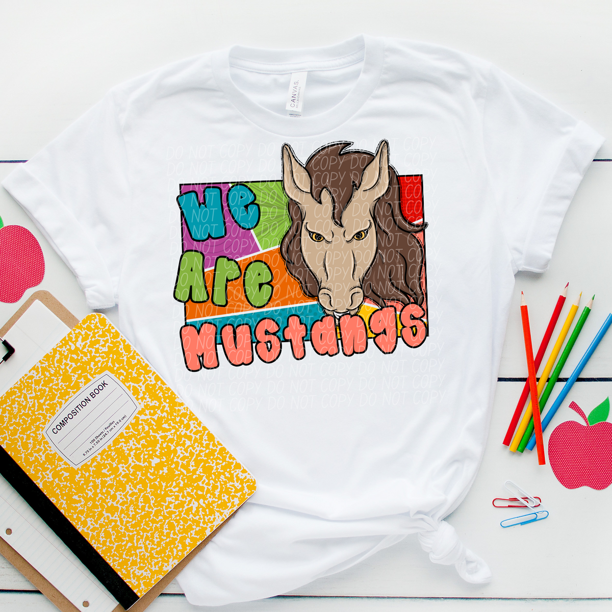 We are mustangs retro (City) 109658 DTF transfer