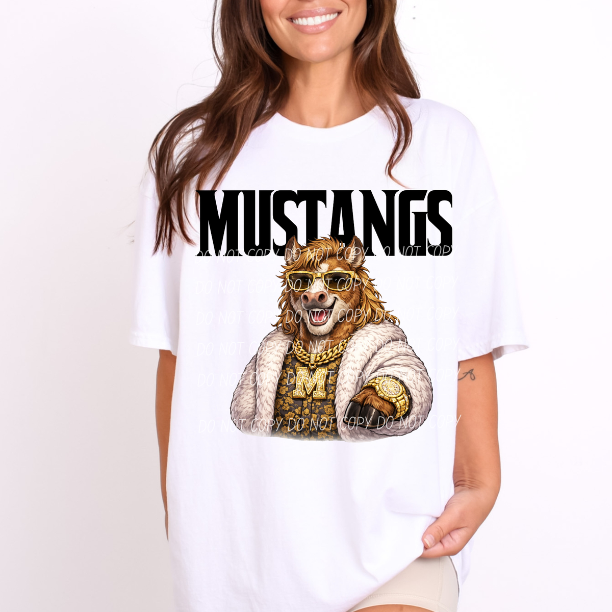 Mustangs brown swag (City) DTF Transfer