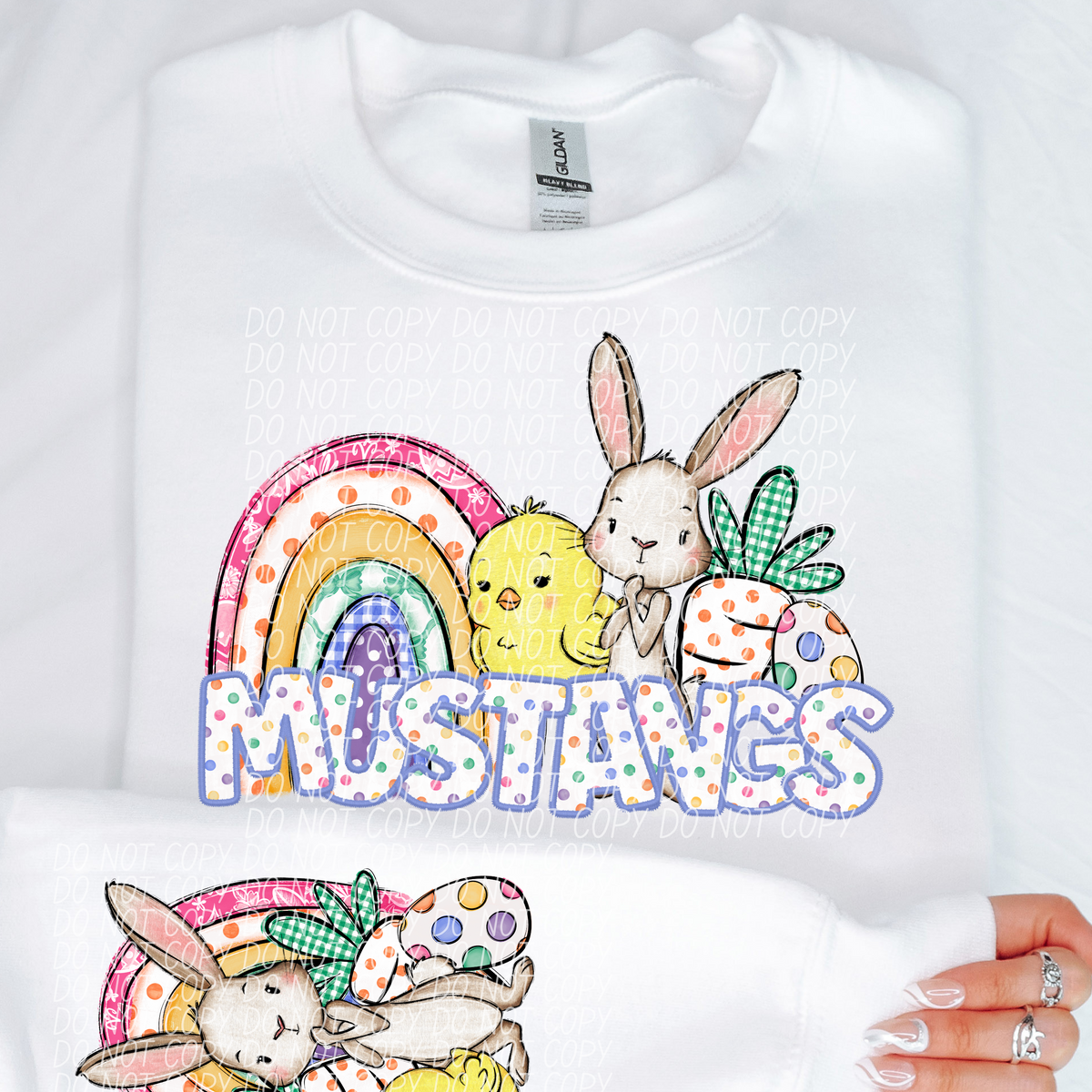 Easter Mustangs (CITY) DTF transfer