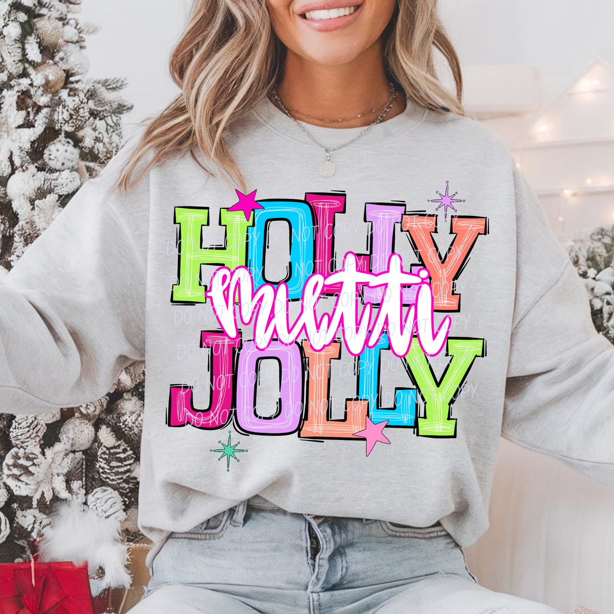 mutti holly jolly names (city) DTF Transfer