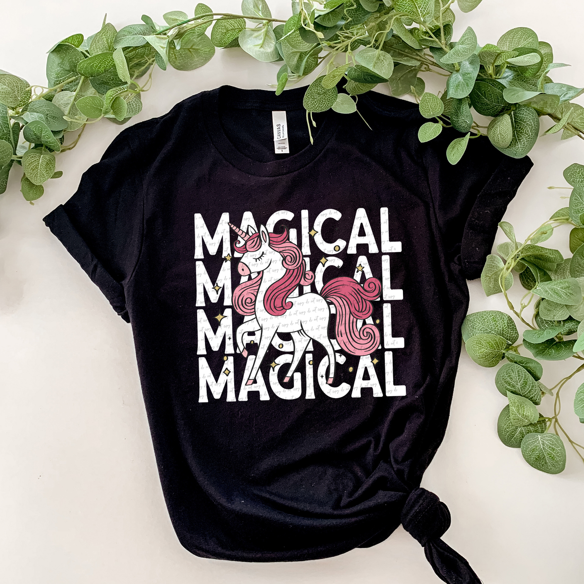 White Magical Stacked Unicorn 89100 DTF Transfer