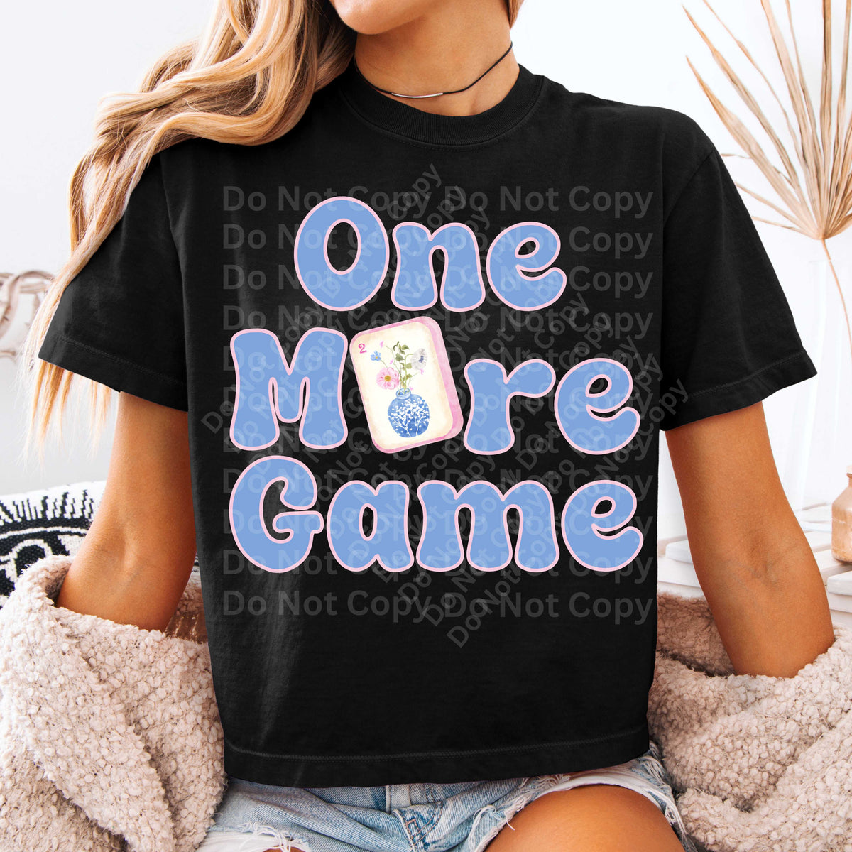 One more game mahjong (Irene) DTF Transfer