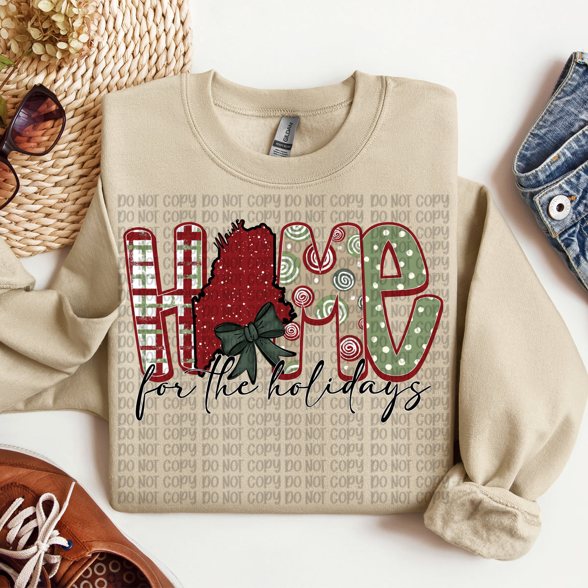Maine Home for the Holidays (VP) DTF Transfer