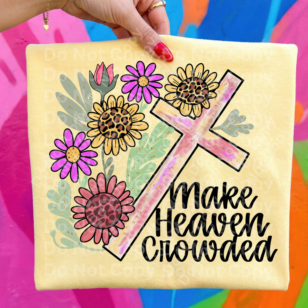 Make heaven crowded cross (Irene) DTF Transfer