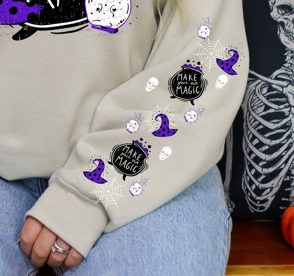 Make Your Own Magic (Sleeves Print) 59371 DTF transfer