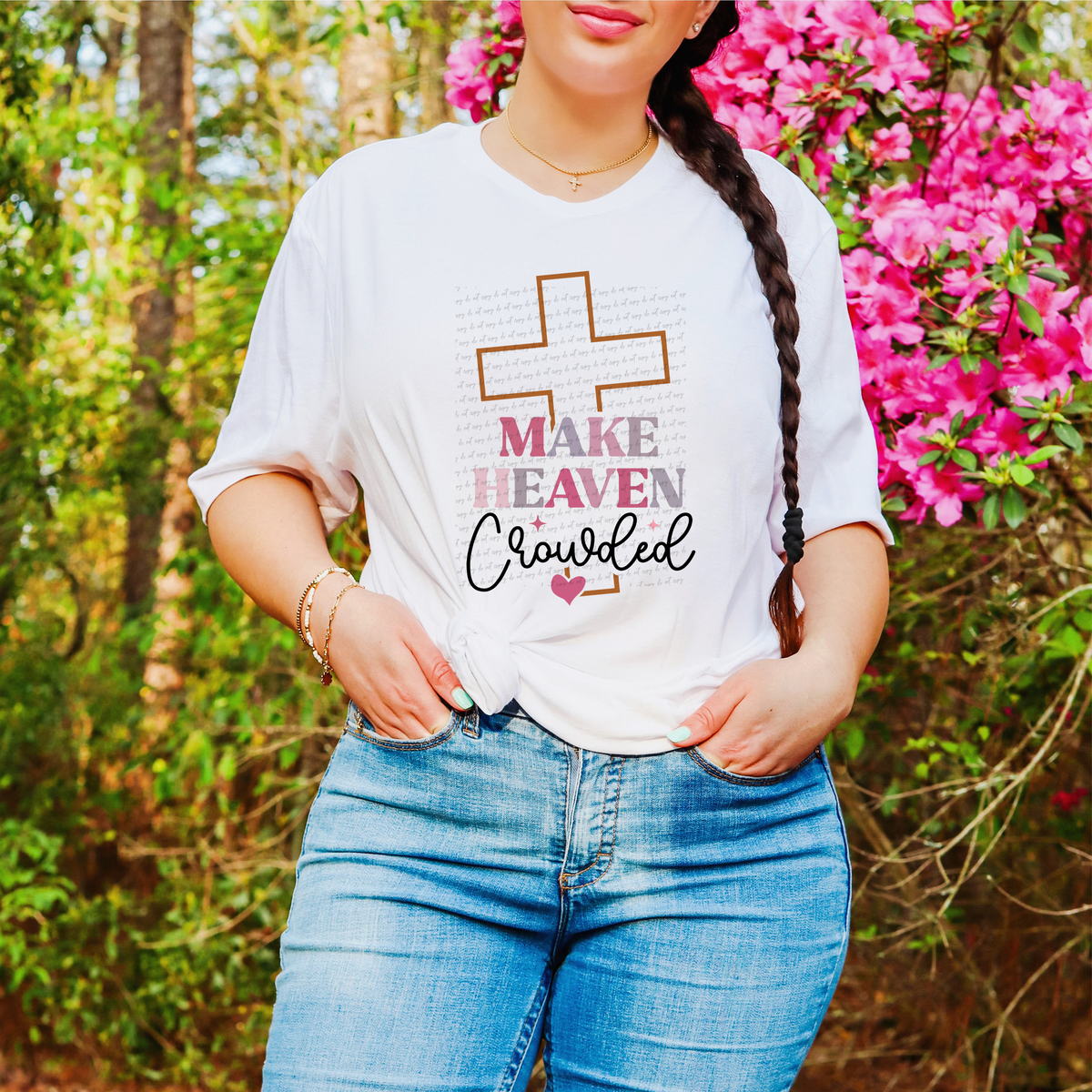 Make Heaven Crowded Cross 76281 DTF Transfer